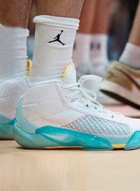 NIKE/耐克AJ38郭艾伦实战训练减震高帮全掌气垫篮球鞋FD0585-100