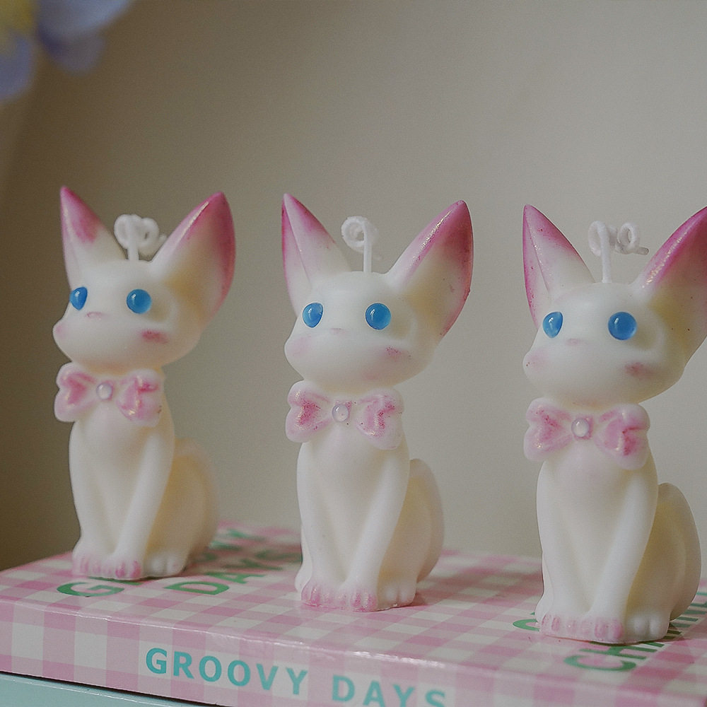 可爱仙女猫仿真香薰蜡烛 造型蜡氛围感香熏创意摆件小手工candle