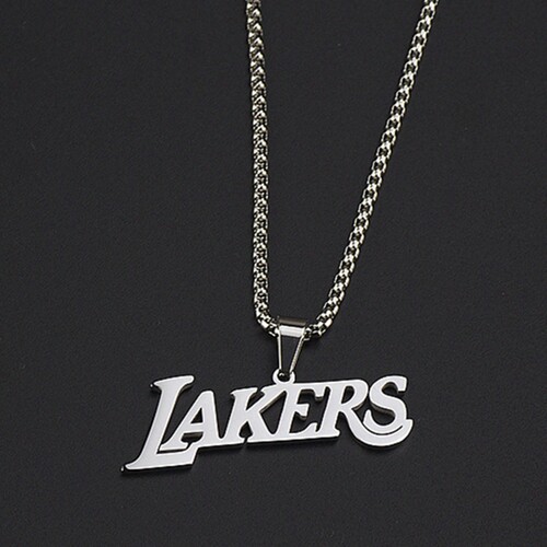 Lakers 湖人队项链詹姆斯科比潮篮球吊坠嘻哈朋克情侣潮男女饰品