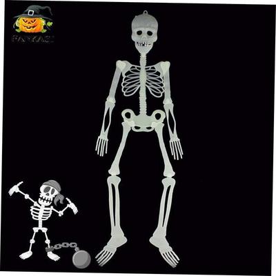 Halloween Night Glow Skull Skeleton terrifying plastic 90cm