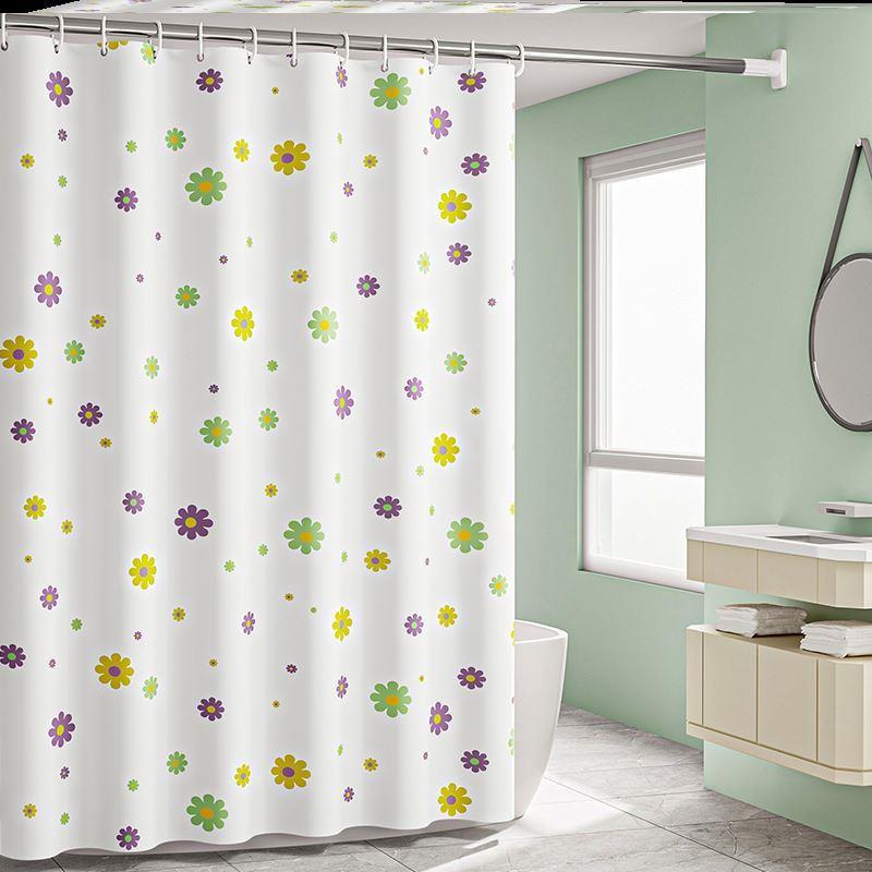 浴室浴帘是PEVA环保格子