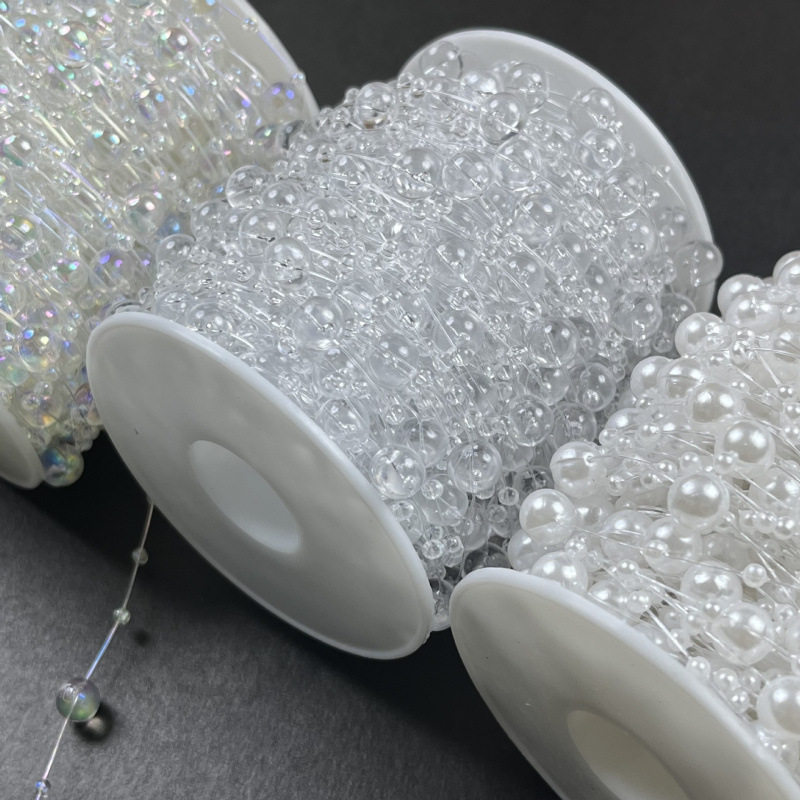 满天星8+3鱼线珍珠链条DIY手工花束配件材料头饰辅料圣诞灯串链条,居家布艺,珠帘/挂帘,淘宝优惠券,粉丝福利购,淘宝优惠卷