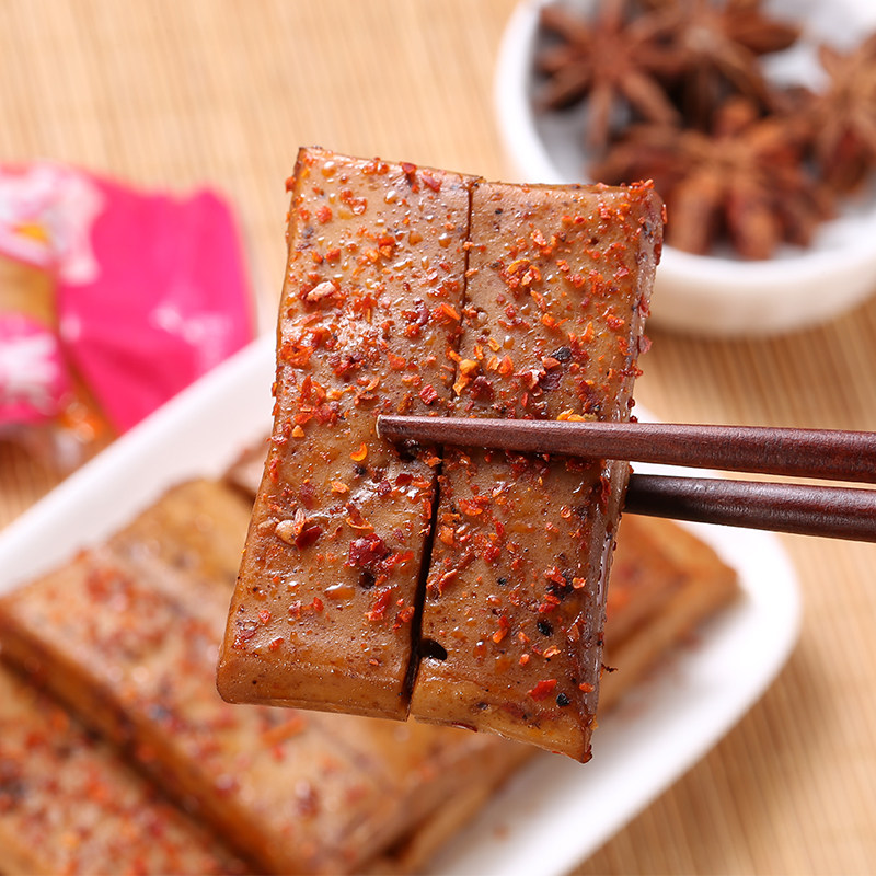 宅妹妹Q弹风味手磨豆干零食麻辣豆腐干散装小包装网办公室小吃