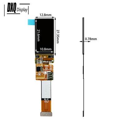 0.95寸amoled显示屏长条形120*240分辨率高清oled彩屏可加触摸IC