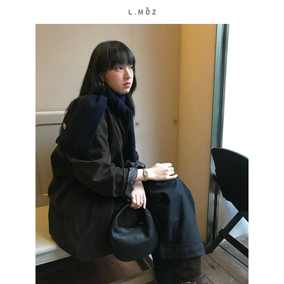 L.MOZ秋冬纯色围巾休闲女