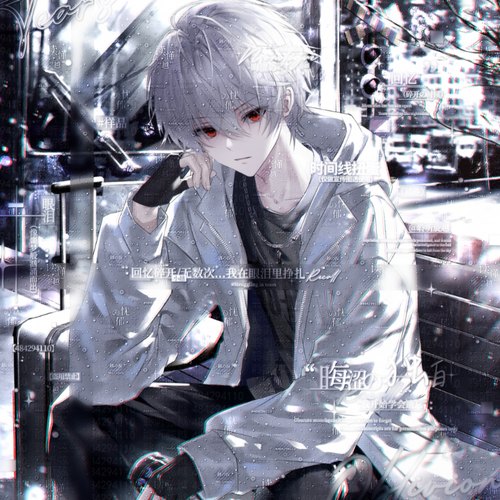 抱盒54张 时间线扭蛋2期 帅气男生动漫插画头像扭蛋原创圈 无水印