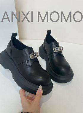 【LANXI  MOMO】简约潮流透气薄款少女风秋季乐福鞋26LF002LX