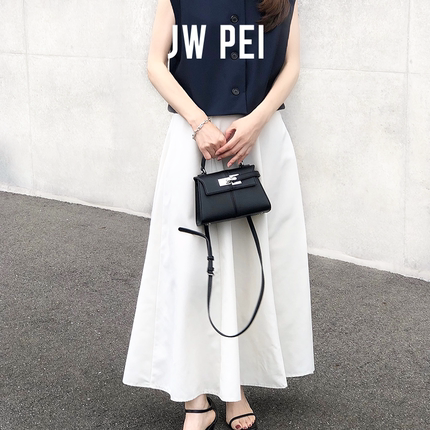 JW PEI梯形包Elise小号凯莉包单肩斜挎外出上班手提包小拎包2T47