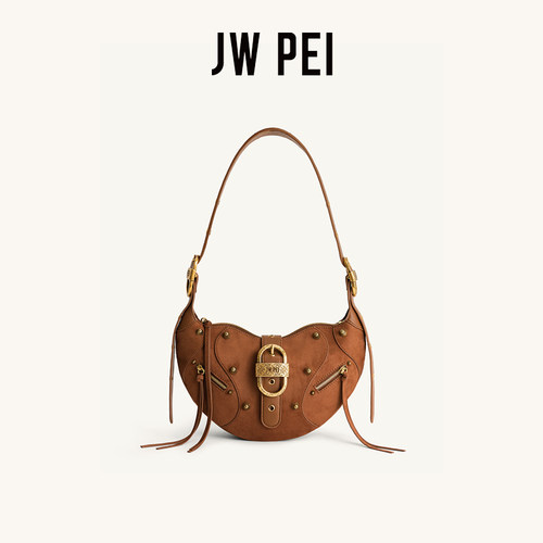 JWPEI大容量流苏铆钉复古机车包