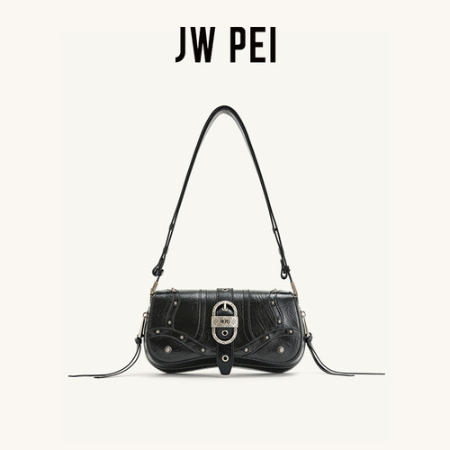 JWPEI机车风｜复古质感牛仔包