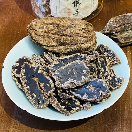 千古府城咸佛手甘咸佛手干丹香橼粒凉果潮汕特产蜜饯零食即食泡水