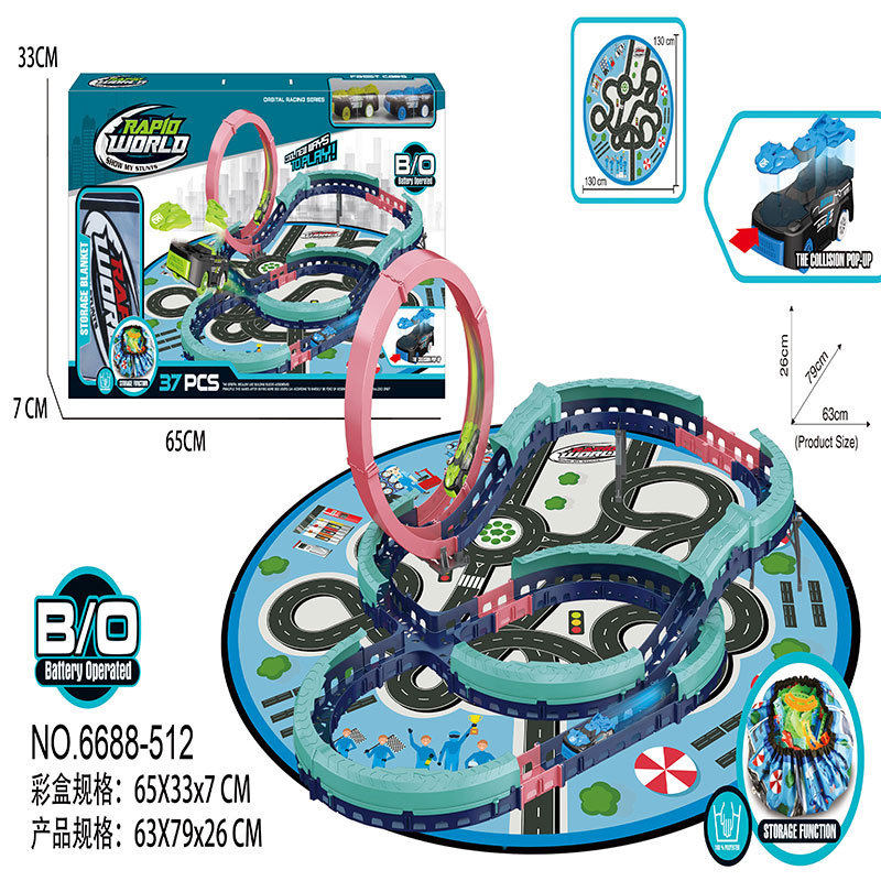 REMOTE CONTROL ELECTRIC COLLISION TRACK RACING CAR ASSEMBLY PARENT-CHILD INTERACTIVE COMPETITION KIDS EDUCATIONAL BABY BOY TOYS GIFTS