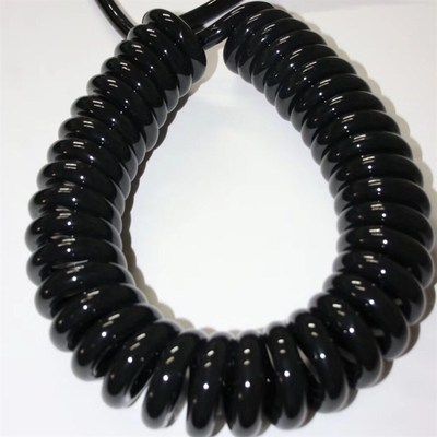 纯铜2芯34芯多芯弹簧线螺旋电缆电源信号线678M国标0.51.5平方包