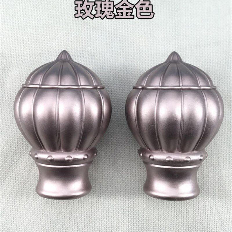 窗帘杆装饰头30-3q2罗马杆铝合金插头防锈罗马杆头配件厂