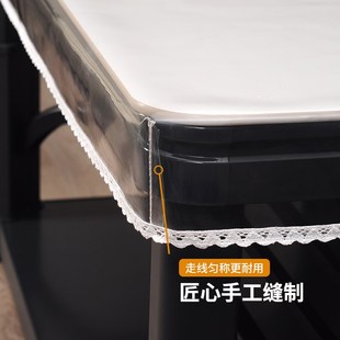 桌布罩防水防油免洗透明茶几书桌面罩保护垫防烫隔热Z水晶板定制