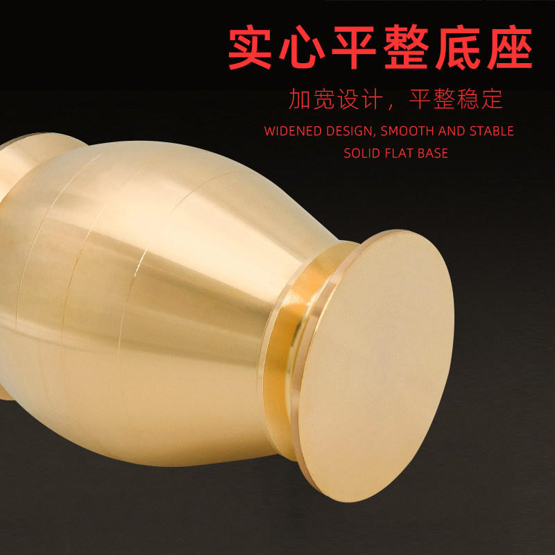 捣药罐捣蒜d碎器研磨研钵捣桶舂冲筒全黄铜实心纯铜缸盅材捣碎器