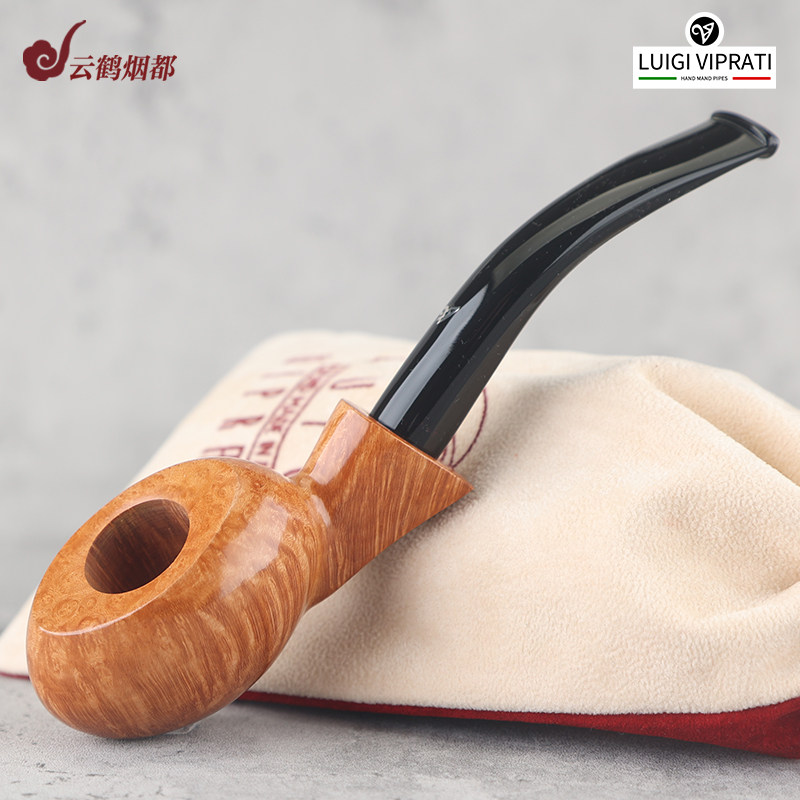 云鹤意大利Viprati维布拉蒂手工石楠木烟斗光面蛋形2Q2-5,ZIPPO/瑞士军刀/眼镜,烟斗,淘宝优惠券,粉丝福利购,淘宝优惠卷