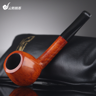 丹麦Erik Nielsen艾瑞克·尼尔森手工石楠木烟斗光面撞球直斗C级