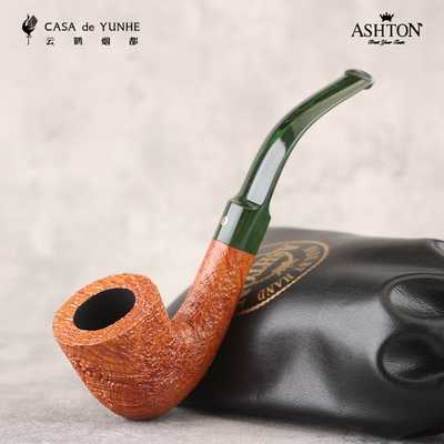 云鹤英国Ashton阿什顿石楠木烟斗原木喷砂16 XX