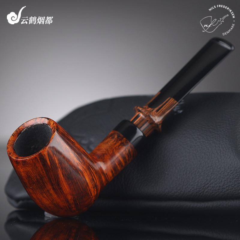 云鹤丹麦 NF 尼尔斯手工石楠木烟斗光面撞球直斗AA级