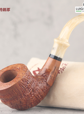 云鹤意大利Viprati维布拉蒂手工石楠木烟斗喷砂EXTRA44-11