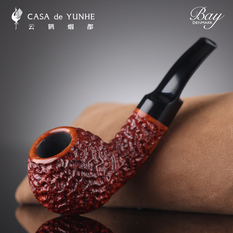 云鹤丹麦Mike Bay迈克&middot;贝手工石楠木烟斗红雕刻番茄