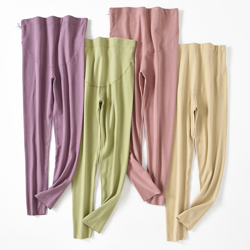 孕妇高腰托腹打底裤外穿孕妇裤子秋冬季薄款时尚孕妇装春秋款潮妈