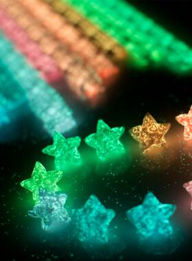 夜光/纯色星星纸 渐变折纸条许愿叠创意幸运星节日礼物品玻璃瓶子