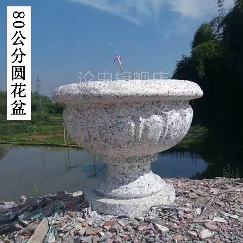 圆形花盆模具水泥制品特大号盆景模板加厚底部灌浆磨具塑料模型