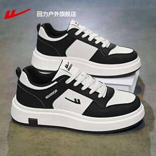 新款 2026春季 男士 百搭运动鞋 男 回力板鞋 子厚底增高黑白熊猫鞋 男鞋