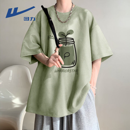 回力旗舰店青少年休闲短袖t恤男