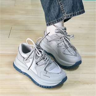 秋季 女2025新款 百搭厚底鞋 子女透气休闲运动鞋 回力女鞋 女款 老爹鞋