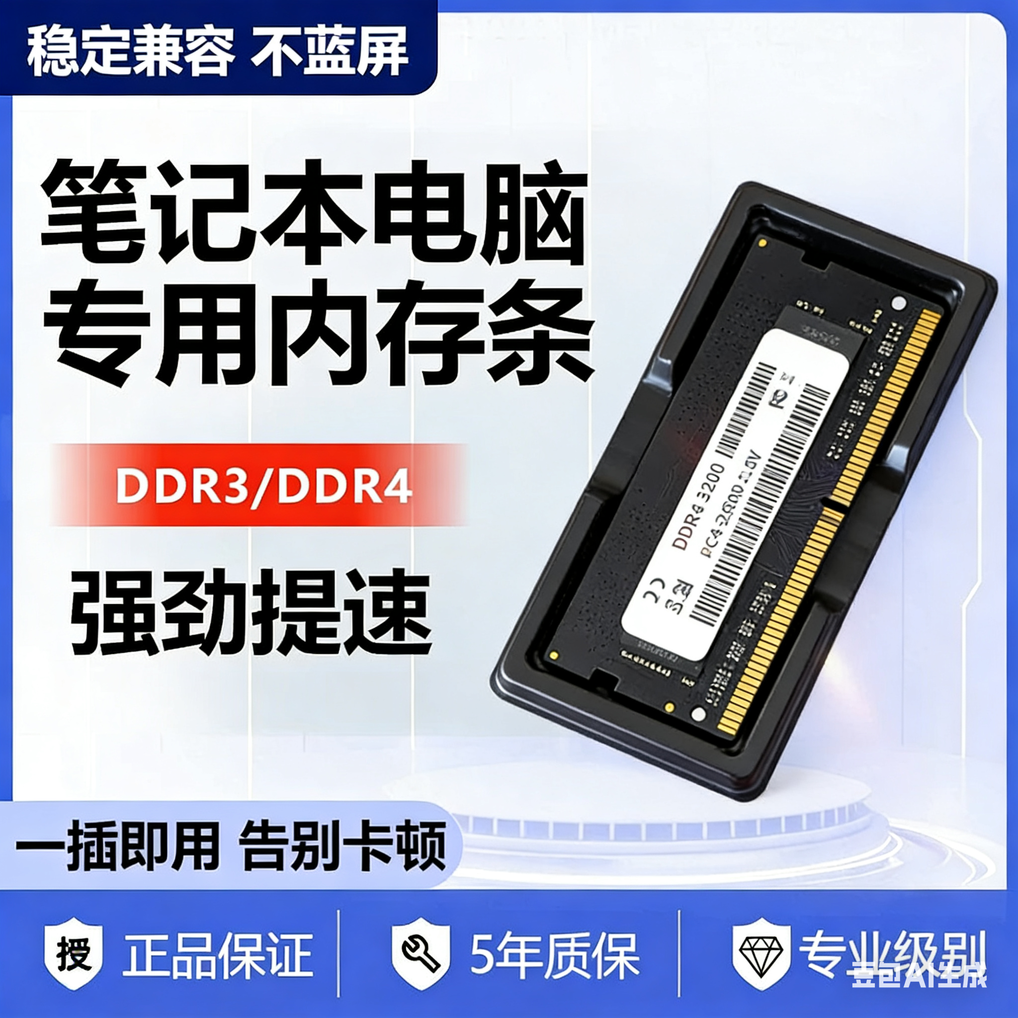 镁光DDR3台式机内存条4G8GDDR4笔记本电脑1600MHz2666频率全兼容