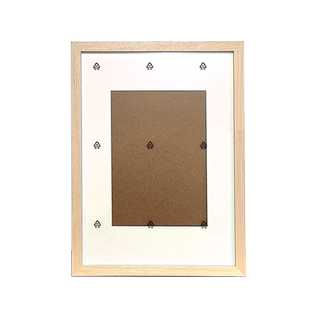 插画良品实木简约 A3水彩素描油画棒画框相框含卡纸16开8开画纸橡木白橡色胡桃木纹色喷漆黑色宝虹水彩纸画框