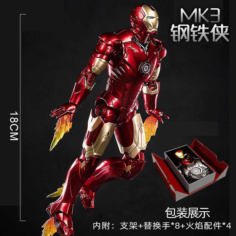 中动mk3钢铁人2漫威模型