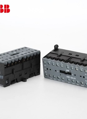 ABB机械联锁交流接触器VB7-30-01可逆VBC6A-30-10直流24/110/220V