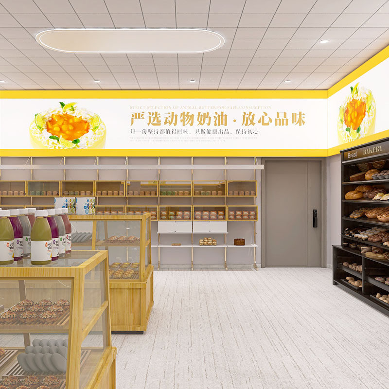 烘焙蛋糕面包店灯箱咖啡奶茶店围炉煮茶软膜卡布广告牌超市招牌
