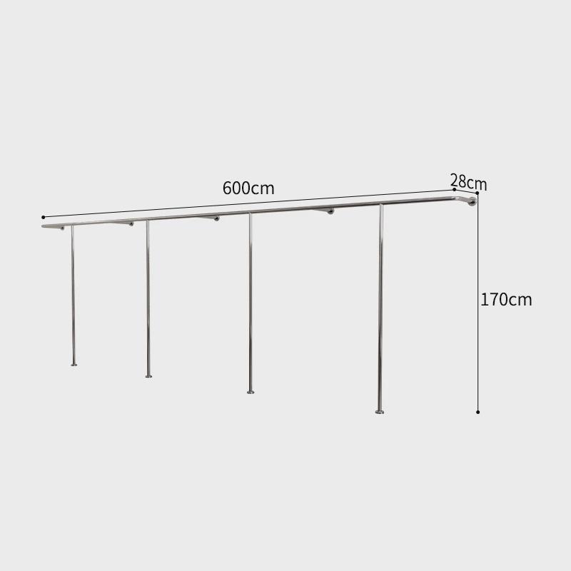 凯尼诗服装店上墙架不锈钢展示架女装店货架童装店陈列架简约时尚