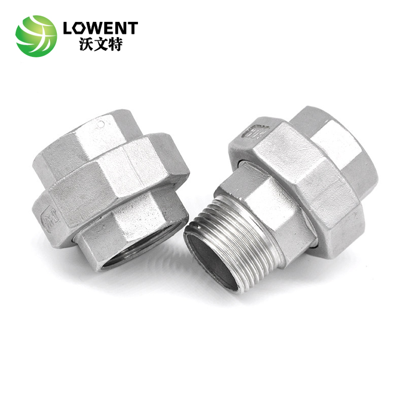 不锈钢304 内外丝活接头 内外螺纹油拧 球面硬密封 锥面 丝口活接