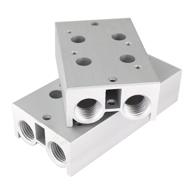 电磁阀底座3V210一08连接汇流板3V200M系列2F3F4F5F6F7F8F9F10F位