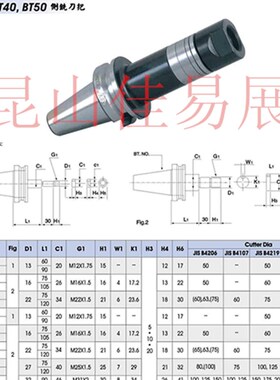 BT50-SCA40/32/22-120数控三面刃锯片铣刀柄侧铣刀杆切槽刀把刀柄