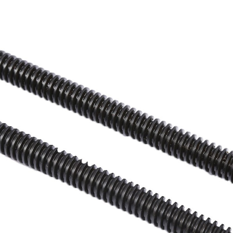 45钢梯形丝杆正反牙T型丝杠螺母Tr12 14 16 18 N20 22 25 长度一