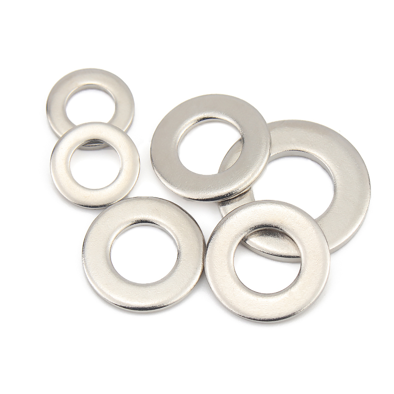 M3M4aM5M6M8M10M12镀镍平垫圈碳钢平垫片金属平垫介子螺丝垫圈加