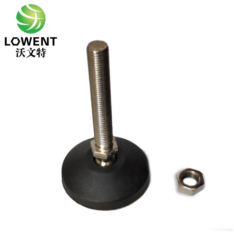 尼龙万向调整脚/调节脚/可调关节蹄脚/地脚螺丝脚盘D80M16M20M24
