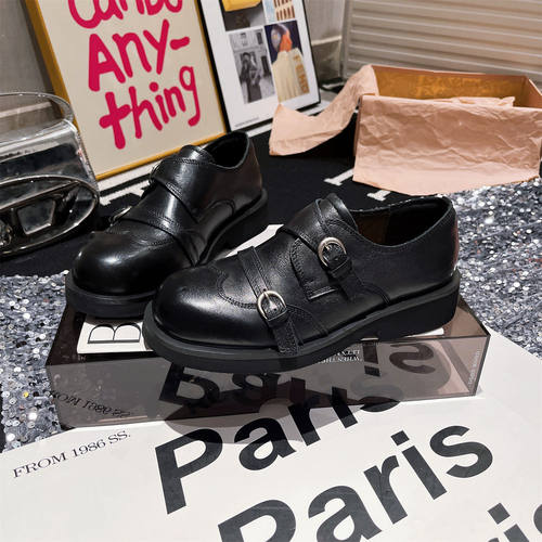 牛皮JK小皮鞋乐福鞋单鞋平底女鞋