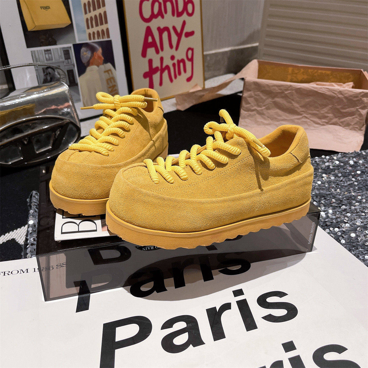 真皮版~欧洲站大头系带勃肯鞋丑萌面包鞋卡皮巴拉内增高红色女鞋,女鞋,勃肯鞋/软木鞋,淘宝优惠券,粉丝福利购,淘宝优惠卷