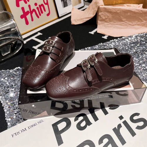 雕花JK小皮鞋乐福鞋单鞋女鞋