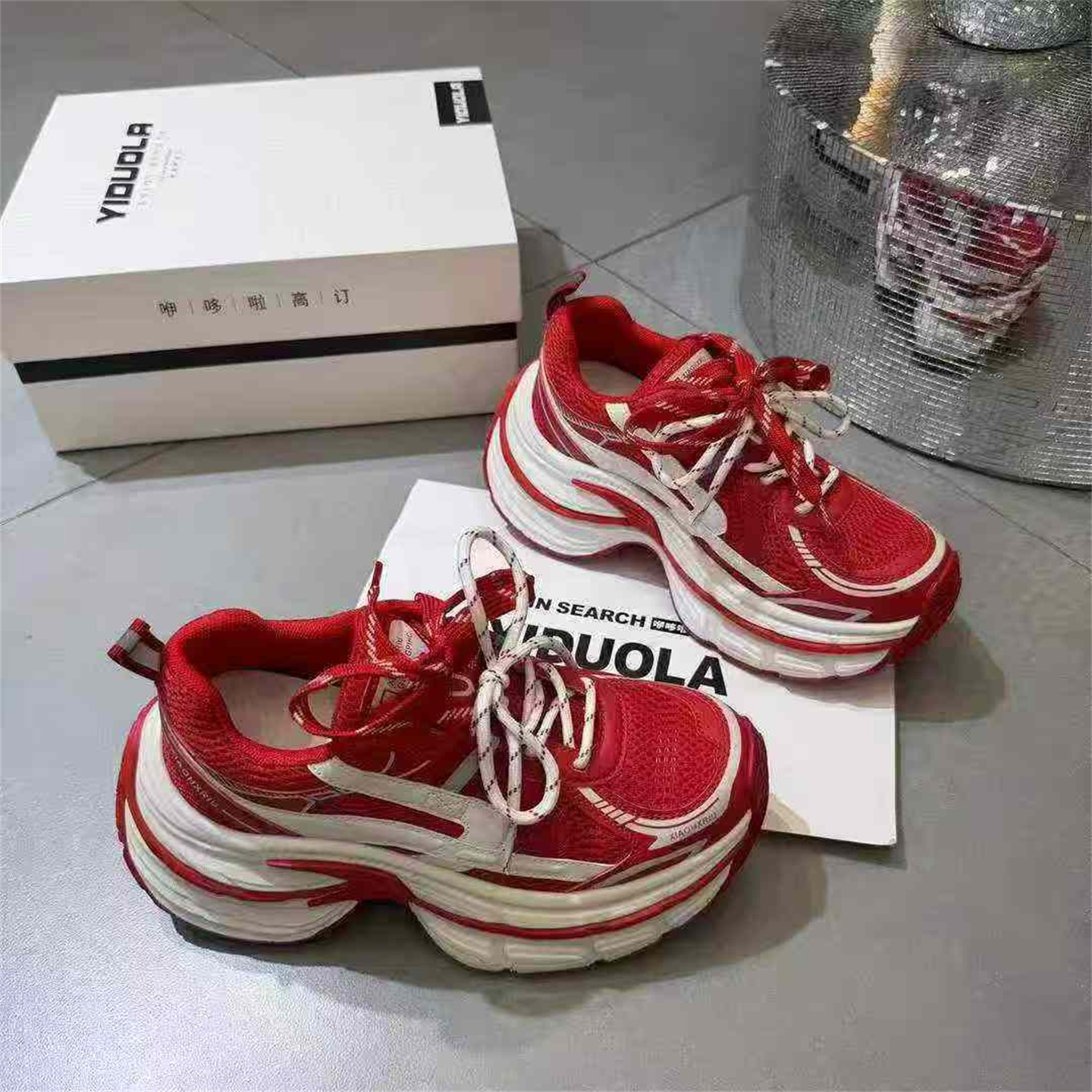 时尚复古增高运动鞋休闲鞋