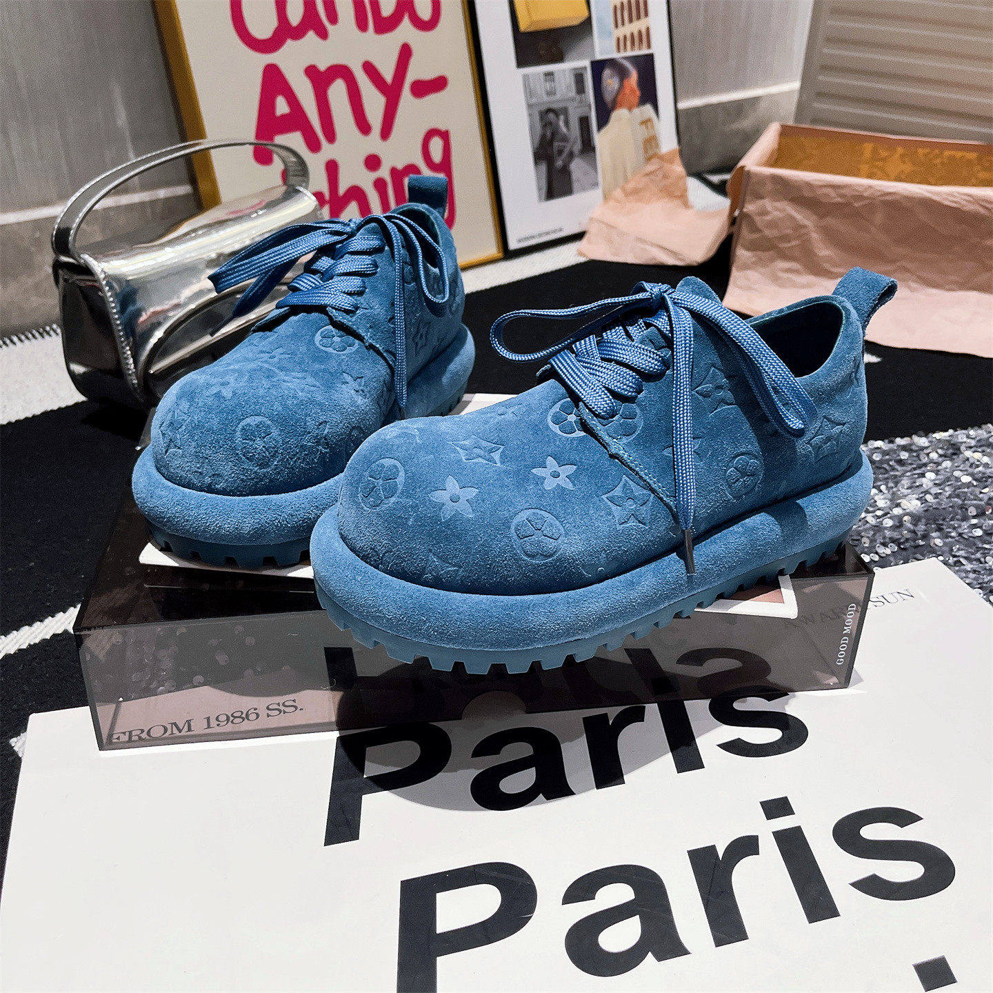 真皮版~欧货新款大头印花系带休闲鞋板鞋勃肯鞋红色豆豆鞋女鞋,女鞋,松糕（摇摇）鞋,淘宝优惠券,粉丝福利购,淘宝优惠卷