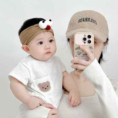 超萌可爱立体眼睛婴儿护囟门发带